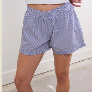 Striped Blue Women's Shorts